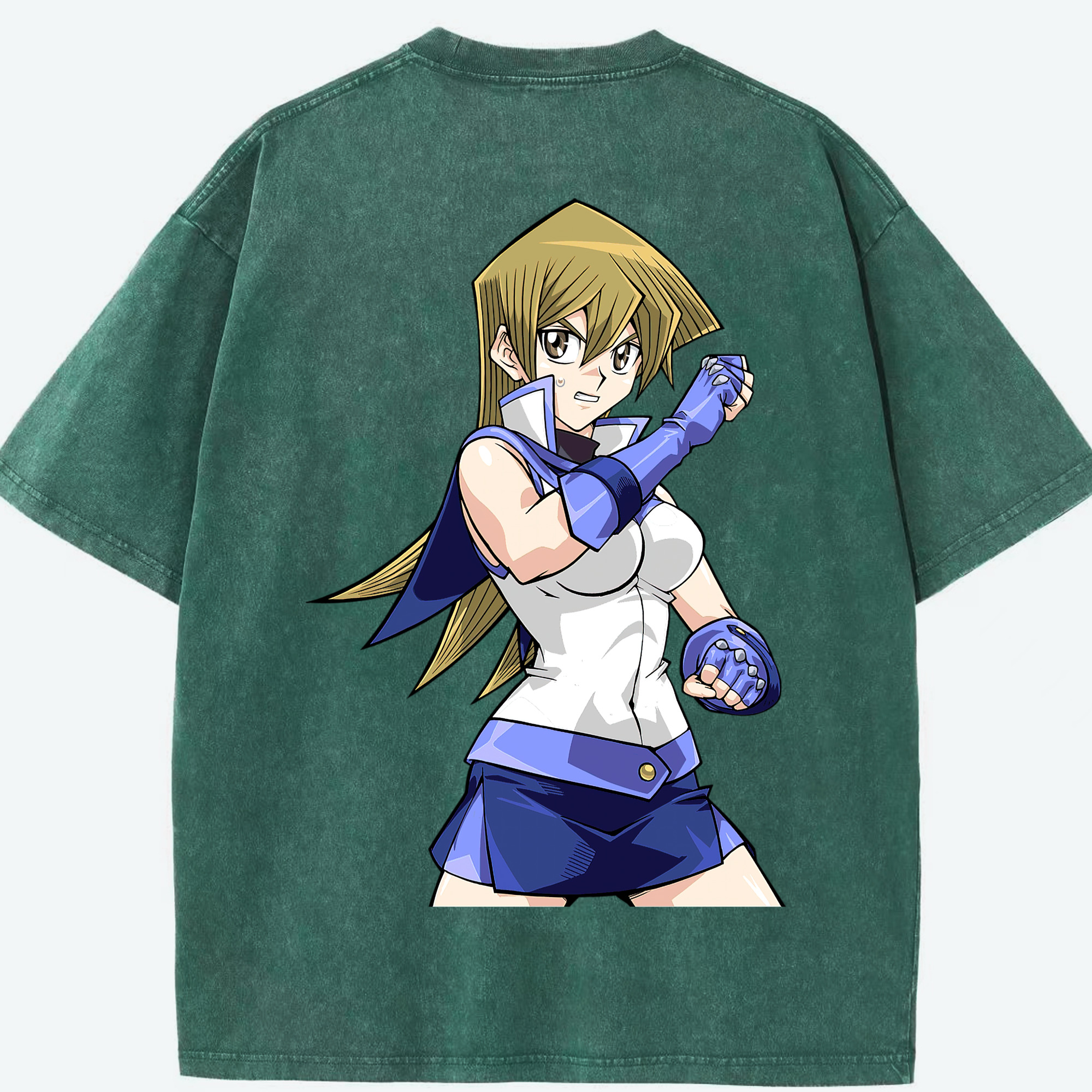 （画像用） 遊☆戯☆王 Yu-Gi-Oh! 綿100% ヴィンテージ風 半袖Tシャツ（背面プリント）